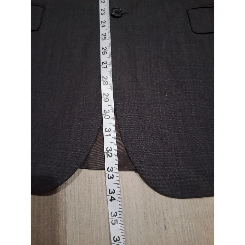 Burberry Mens Charcoal Grey Two Button Blazer Sport Coat 42R